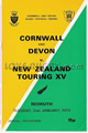 South-Western Counties v New Zealand 1973 rugby  Programmes